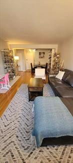 Kappock St/knolls crescent 932 Square foot Junior 4, sunny and move-in ready with a large corner dining room converted to a 2nd bedroom. Lots of western light with open views to the New Jersey Palisades, and soft Northern light through the dining room and kitchen windows. Great 4-sided updated kitchen with granite countertops, updated stove and refrigerator and breakfast bar. Tall wood cabinets with under-cabinet lighting. Recently renovated all white bathroom with new tiles and fixtures. And you wish for closet space will come true in this spacious apartment: This corner unit also comes with 3 Friedrich air conditioner and 3 ceiling fans. The congressional has a lot of amenities: along with a recently renovated elevator and onsite laundry room, a very enjoyable seasonal pool, a private garden/picnic area and a playground. The Congressional is a financially sound, well-maintained building, with heating converted to gas and solar panels for electricity in the common areas.