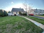 Well Maintained 3/4 Bedroom Cape Code in Levittown. It offers one large bedroom on the first floor, Eat in kitchen with side entrance, Dining room, Bathroom, Living room with sliding door to the back yard and Boiler room. Upstairs offers 2/3 bedrooms, 1/2 bathroom and Laundry . Outside the property features Garage, Charming front porch, Large deck and Above the oil tank.