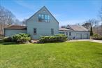 Privacy and natural beauty abound in this sun-filled 4-bedroom, 3.5-bath, w/full basement and 2 car attached garage 2, 377 sq ft home owned by local artist located on 2.42 acres surrounded by 165 acres of natural preserve. Main level offers entry foyer, vaulted ceilings in kitchen, dining and living rooms. Open kitchen w/stainless steel appliances, large dining area and formal living room w/wood burning fireplace with 2 additional sliding doors opening all opening onto the oversized and private back deck, pool, lawn and preserve. Laundry and updated powder conveniently located off main hall. Ensuite 1st floor junior primary, with two additional guest bedrooms and full shared bath Upper level provides an oversized primary suite, complete with vaulted ceiling, woodburning fireplace and large full bath w/walk-in shower. Outdoor living space is fenced in and provides 20 x 40 heated pool, outdoor shower on 1, 500 sq ft deck with ample space for entertaining. Community tennis court, and endless hiking opportunities just past the perimeter. Perfectly situated between East Hampton and Amagansett, bay and ocean beaches this is a great opportunity for a buyer looking for a unique private abode surrounded by natural beauty.