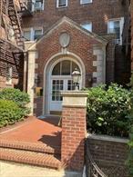 This generously-sized two-bedroom apartment welcomes you with three sun-filled exposures â€“ east, west, and south. From the wide entry, there is a large foyer (roughly 10â€™x10â€™), perfect for dining. To the right is the large living room, measuring 12.5â€™x22â€™ with a triple window facing west. And to the left of the foyer is the renovated eat-in kitchen, also large enough for dining. The hall leads you to the two bedrooms and the bathroom. The primary bedroom is huge, with two closets and three windows. The second bedroom has a sunny east-facing window and its own closet. The full bath has been renovated. This corner apartment has great â€œflowâ€ along with desirable prewar details â€“ plaster walls, high ceilings, oak floors and gracious proportions. There are a total of six spacious closets. All apartment windows will be replaced this spring, without an assessment. The Jackson House is a beautifully maintained and well-located cooperative with a new video intercom system. And there is even a manicured garden area at the rear of the building. Laundry and storage in the basement.  Live-in super. 20% down. Pet friendly (including a dog). No flip tax. Subletting is limited. The Jackson House is centrally located in the heart of the Jackson Heights Historic District and is just a few blocks to the 74th Street/Roosevelt Avenue train/bus station. It is close to shopping restaurants, our weekly Greenmarket, and the recently renovated Travers Park and 34th Avenue open street.