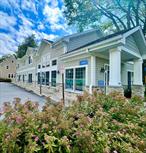 Wonderful, architecturally designed building! 1st floor lease available; retail, spa, daycare, office, professional, work-share, so many possibilities! Common space kitchen, beautiful windows bring in the natural light, lobby and entry, with 2 private offices.