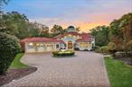 Casa del Sol: A Mediterranean masterpiece nestled at the foot of the Ramapo Mountains, this stunning estate spans 8, 303 sq ft over two floors, with an additional 5, 000+ sq ft in the finished lower level. Set on nearly six acres, shared with its sister mansion, Casa del Luna ( MLS # 860519 ), it offers a unique opportunity for families or guests to enjoy luxurious living across two distinct estates. A long driveway winds through lush grounds, with towering trees and flowerbeds enhancing the estate&rsquo;s charm. The home welcomes you with a grand Three-story entrance, adorned with custom tiles imported from Italy, setting the tone for the elegance found throughout. Constructed with steel and brick, the estate showcases timeless craftsmanship and durability. With 7 bedroomsâ€”6 of them being en suiteâ€”totaling to 8.5 baths, each bedroom serves as a serene sanctuary, with the master suite featuring a private balcony and breathtaking views. Highlights include a private basketball court. The exterior boasts terracotta tiles and graceful archways, leading to grand interiors filled with natural light. The Dual gourmet kitchens flow into expansive living areas, perfect for gatherings. As an added feature, plans for a custom pool are already in place, allowing you to further enhance this once-in-a-lifetime opportunity to embrace tranquil living amidst natureâ€™s splendor. Donâ€™t miss your chance to claim this exquisite retreat!