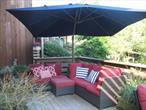 This rarely available corner one - bedroom unit has come on the market .This is most sought after floor in the co-ops . The living room boasts a corner sliding door and window opening to your large sunny terrace .Chefs kitchen , New flooring, washer/dryer. Steps to ocean and town . Enjoy carefree living at the Fire Island Pines Co-ops.