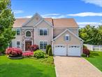 This beautiful home is located in a sought after gated community. Featuring four bedrooms and three and a half bathrooms, this home has been meticulously maintained. There is a additional office/den on first floor that could be used as a bedroom. The spacious chef&rsquo;s kitchen boasts maple cabinetry with granite counters and stainless steel appliances with a butlers pantry with a wine fridge. Step outside and entertain on an oversized deck with a built in bar and a pavilion with a built in table. Additional highlights include a convenient chandelier lift and a basement already plumbed for a bathroom, ready to be finished for your liking. There is a 24- hour gate house, a clubhouse featuring a pool, gym, tennis courts and a playground. It&rsquo;s located close to shopping, ferries, beaches, marinas, making it a perfect blend of functionality and elegance.
