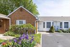 Desirable 55+ Gated Community in Sayville, the Crown Jewel of the South Shore! This well cared for home has an easy and efficient floor plan with Large Eat In Kitchen, 2 Ground Floor Bedrooms, Carpeted Living Room with Inviting Wood Fireplace and French doors to a private, fenced-in paver patio area perfect for taking in a beautiful day. This units boasts of in-unit laundry area, updated central air, and new roof. Sunrise Village provides 24/7 Security, Clubhouse, fitness center, swimming pool, and bocce. Sunrise Village has easy access to everything and offers a community jitney. If quiet simple living is what you desire with accessible amenities, this location is a wonderful choice.