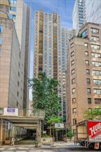 A spacious 837 Sq ft 2 Bedroom condo in the heart of midtown! This apartment features a private balcony with N and E exposures. There is a large pass-through kitchen equipped with stainless-steel appliances by Bosch and Jenn-Air, with a stone back splash. The bathroom features beautiful marble and tile throughout. The building offers a large beautiful rooftop with views of the Chrysler building and the East river. Building amenities include a 24 hour attended lobby, a 1700 s.f. fitness center, yoga studio, media center, bike room and private storage (if available) Located conveniently in the Turtle Bay neighborhood surrounded by great restaurants, and in close proximity to Grand Central Station, the United Nations. Onsite parking is also available! Close to shopping, and all public transportation.
