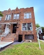 Flooded with natural light and situated on a sunny corner lot in prime East Flatbush, this beautifully upgraded three-story, two-family home offers over 3, 000 square feet of stylish and functional living space. With a substantial 20â€™ x 63â€™ building footprint, this home stands out for its size, versatility, and high-end finishes, ideal for both investors and end users.The street level basement features a 1-bedroom, 1-bath layout with its own private street-level entrance, plus access to an attached two-car garage at the rear. On the first and 2nd floor, youâ€™ll find two spacious 3-bedroom, 1-bath units, each with large eat-in kitchens, generous living rooms, and smartly designed layouts that offer both comfort and privacy.Interior highlights include recessed lighting, high ceilings, gleaming hardwood floors, and an abundance of closet space throughout. The kitchens and baths are finished with sleek, modern touches, including stainless steel appliances, contemporary cabinetry, and tastefully tiled bathrooms that blend style with functionality. A fully upgraded electrical system and an internal staircase connecting all levels add both convenience and peace of mind.With three separate outdoor access points, alongside garage entry, this home offers flexibility and privacy for multi-family living. Set in a well-connected, growing Brooklyn neighborhood, this is a rare opportunity to own a thoughtfully updated home with true curb appeal and exceptional value.