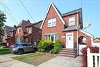 Welcome to this spacious and well-maintained detached single-family brick house located in Floral Park/Bellerose. This 2-story duplex features a warm and inviting layout, starting with a generous living room, formal dining area, and kitchen on the first floor, along with a convenient full bathroom. The second floor offers 3 comfortable bedrooms and a full bath, while the finished attic provides a large open space perfect for storage or a home office. The basement is open and versatile, with a laundry area and potential for recreation or additional storage. Enjoy outdoor space with both a front yard and a private backyard, plus a private driveway and detached garage for easy parking. Ideally situated just minutes from the LIRR station, Q36, Q1, and N24 bus to the F train, and surrounded by shopping, restaurants, supermarkets, and everyday conveniences along Jamaica Avenue and Jericho Turnpike, this home offers both comfort and commuter convenience. Donâ€™t miss the opportunity to make this wonderful house your new home!