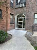 Welcome to this inviting 2 bedroom, 1 bath Mitchell Gardens 3 co-op located on the 1st floor facing the courtyard. This unit has been freshly painted and features an updated kitchen, dining area, hardwood floors, large bedrooms & plenty of storage. Conveniently located in the heart of Flushing on Union St, there are bus stops located right outside the front door. One outdoor parking space is readily available and garage parking is via a waitlist. The low maintenance includes all utilities. Parking, gym membership, dishwasher & air conditioners are extra. Flip tax is $3000 per room and paid by the seller.