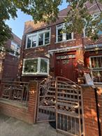 Large well maintained 2 Family Brick, Semi-detached. 3 Bedrooms Over 2 Bedrooms with Full Finished Basement separate entrance. Top floor 3 bedroom with 1 bath. Large size bedrooms, hardwood flooring throughout. Lots of windows giving the unit an array of sunlight. First floor unit has 2 bedrooms with 1 bath, living room and dining room. Full finished basement with backyard space for entertaining, etc. Brick. Parking space. A lot more to offer. Schedule your appointment today.