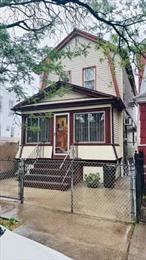 Welcome to this detached single family home in Woodhaven, Queens, There are 3 bedrooms, 2.5 bathrooms, living room, dining room and eat-in kitchen. Finished basement with high ceilings with separate entrance. There is also an enclosed heated porch and private backyard. Walk to the J&Z subway, convenient to all.