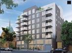 Newly built luxury condo , Immediate occupancy . Southern exposure . Large studio easily convert to one bedroom . In unit washer and dryer . Private large balcony . Hard wood floor .Central air . Gas cooking . Larger wall window Building features a warm welcome lobby .Key fob security elevator , Gym on top floor .Tenants lounge on top floor . Garage Parking . Walking distance to 7 Train Station , Library , Best location !