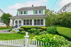 Welcome Home to this Enchanting Dutch Colonial featuring a delightful Enclosed Front Porch, Living room, large Formal Dining room, Kitchen, Mud room, 1/2 bath and a beautiful Family room with a wood burning fireplace, beamed cathedral ceiling and skylights! Upstairs has an oversized Primary Bedroom plus 2 additional Bedrooms, full Bathroom and a staircase leading to a large attic. There is also a full finished Basement with outside access, think Professional office, Gym, etc. The outside features a lovely fenced in Yard, Patio and beautiful perennial flowers and a Unique and Charming Storybook Garage with Heat, A/C and electric and an adorable Loft Space. Come make this your Forever Home!