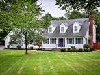 Welcome to this beautifully maintained Cape Cod-style home offering 2, 628 square feet of versatile living space set on a private and picturesque 2.3-acre lot. This charming residence blends classic design with modern comfort, featuring generous room sizes, abundant natural light, and timeless appeal. The main level boasts a thoughtfully designed floor plan, ideal for both daily living and entertaining. Enjoy a spacious kitchen with ample cabinetry and counter space, a cozy family room with a fireplace, and formal living and dining areas that provide flexibility for hosting guests or relaxing in style. With 4 bedrooms and 2-1/2 bathrooms, this home is perfect for those who crave space to grow. Upstairs, find additional bedrooms and bonus huge walk in closet! Step outside to enjoy expansive outdoor living, with a sprawling yard, mature trees, and plenty of space for gardens, a pool, or future expansion. The peaceful, wooded setting offers privacy and tranquility, all while being just minutes from local amenities, schools, and Routes 17/86 and 84. If youâ€™re looking for a blend of classic country charm, space to spread out, and a serene natural setting, this is the one youâ€™ve been waiting for.