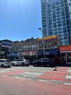 Two Story Commercial building is located on the busy Jamaica Avenue , Zoning is C6-3 DJ , FAR is 7.52-10  offering great development opportunities , featuring 1Floor is retail store 20FtX86FT=1720SF and basement is also 1720SF ,  900SF Apt / offices on the second floor with two bathroom, close to all Transportation