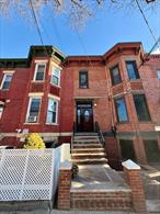 25&rsquo; wide solid brick legal 3-family with a beautifully bowed front. Total of 6 bedrooms, 4 full baths and one half bath. Beautiful kitchens and baths, very private covered patio and deck in back with access from the lower two levels, all replacement high quality European windows, large storage shed, exposed brick and more. Too much attention to detail to list all of the improvements in this home; must see to believe!