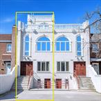 Beautiful 1 family townhouse in Astoria. R5B zoning and 18x100 lot size. The ground floor features spacious living room, dining area, full bathroom and kitchen. The second and third floors each feature a living room, dining room, kitchen, 2 bedrooms, and 1 full bathrooms. Legal extension third floor offers additional space and is well suited for an office, den, etc. Full finished basement offers a great space for a family room, entertainment room, gym, etc. Cozy backyard is great for a variety of outdoor activities. 1 car driveway. Close to shops, restaurants, parks, and schools. Close to the Q100 bus.