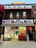 What a great location,  Right on Roosevelt Ave., Heart of Jackson Heights, Busy area for business with stores on First floor and office on the Second floor. Fully occupied. The property is well maintained with care and love. Investor&rsquo;s dream.