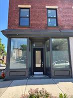 This 1, 300sqft storefront has just been fully restored and anchors the center of Newburgh&rsquo;s South Street retail corridor at 199 South Street, opposite Blacc Vanilla Coffee and half a block to Vaux and Olmsted&rsquo;s Downing Park. The expansive space would be excellent for retail or office use and features large insulated storefront windows inset in original cast iron columns and a custom tiled entryway. Restored and salvaged fir flooring makes for a bright open space with 10&rsquo; 1/2 ceilings with more light from the east and south with new high efficiency Anderson windows. The building was restored with an extremely high efficiency insulation system and this space is heated and cooled with new ductless mini splits. There is a dedicated ADA accessible bathroom in the middle of the space and a dedicated commercial sink at the rear with a side entry door to North Miller Street. Access to basement storage is via the interior staircase as well as a dedicated Bilco door on the side street for loading in and out.