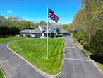 Very ultra private must see Estate in Westhampton. Custom built 5, 200 sq ft postmodern, 4 en suite bedrooms, heated 3 car garage, full house generator, private well w/irrigation, 2000 feet from Montauk hwy, . Just 2 miles from the revitalized Westhampton Main st., and cultural activities. 1st floor has grand 2 story entrance, formal LR., and DR both with river rock fireplaces, paneled den/media room, breakfast room, enclosed hot tub room, laundry/mud room, 3 en suite bdrms on main floor, kitchen w/ granite counters, stainless steel appliances, butcher block island, 2nd floor primary bdrm w/fireplace, 2 generous built in closets, marble bath w/jacuzzi, steam shower, 2 private office areas, additional very generous storage/closet, private deck, w/private circular staircase down to the deck and outdoor activities, which include Gazebo, geneour outdoor bar with electric awning, gunite pool w/shed, outdoor shower, sauna, Har-Tru tennis, horseshoe pit, Bocci court, spacious patio, and delightful entertainment area. Basement is finished w/OSE, workout room, pool table room, w/1/2 bath, music room, additional maids quarters w/full bath, shop area, an amazing family plus extended family home with endless possibilities for all your dreams in 1 home!