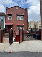 2 family brick house located in the Morris Heights Neighborhood of the Bronx. This property has full finished basement and access to the back yard. 2nd floor - 3 bedrooms, living room, kitchen, bathroom and balcony, over 2 bedrooms, living room, kitchen and bathroom. Close to all school, transportation, hospital and shopping.