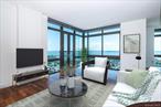 Perched high above the city, this exceptional three-bedroom corner residence offers panoramic views of the Long Island Sound and an unparalleled living experience. The spacious open-concept layout features soaring ceilings, floor-to-ceiling windows, and remote-controlled blinds that seamlessly blend luxury with comfort. The gourmet kitchen is outfitted with granite countertops, sleek modern cabinetry, and premium appliancesâ€”perfect for entertaining or quiet nights at home. The master suite boasts a full spa-style bath and a generous walk-in closet, while the in-unit laundry and private parking add everyday convenience. This sought-after building offers premier amenities including 24-hour concierge service, doorman, year-round heated indoor pool, sundeck, fitness center, business center, and a community room with outdoor terraceâ€”ideal for social gatherings or relaxing after a busy day. Located in the heart of downtown New Rochelle, you&rsquo;re just a short walking distance to Metro North (only 30 minutes to Grand Central), shops, fine dining, New Roc entertainment, New Rochelle Public Library and all that vibrant city living has to offer.