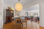 Welcome to this spacious, well-maintained, and stylish pre-war one-bedroom, one-bath apartment in Jackson Heightsâ€”one of NYCâ€™s most desirable historic neighborhoods. The building is conveniently located just two blocks from the 74th Streetâ€“Roosevelt Avenue/Jackson Heights transit hub, making it a commuterâ€™s dream. Nearby, youâ€™ll find a wide array of restaurants, cafÃ©s, supermarkets, banks, shops, and pharmacies. The building is well-kept with strong financials, and this apartment offers very low maintenance. Schedule a tour today before itâ€™s gone!With 863 square feet on the first floor, this apartment offers a thoughtful layout and excellent energy flow. Step through the front door into a welcoming foyer that opens to a dining area with seating for six to eight and two spacious closets. A step down leads to the sunken living room, featuring 8.5-foot ceilings, elegant Art Deco moldings, and two oversized windows overlooking the buildingâ€™s lush garden. Original hardwood floors run throughout the dining area, living room, and bedroom, while freshly painted walls and ceilings brighten the space.The fully equipped kitchen includes a dishwasher, generous counter space, and ample cabinetry. Adjacent to the kitchen, two sunlit windows create the perfect spot for a breakfast nook or home office.The beautifully tiled bathroom features a soaking tub, separate glass-enclosed shower, and a newly updated sink, with warm tones that evoke a spa-like atmosphere.The large bedroom, with three windows, easily accommodates a king-size bed. Additional highlights include ceiling fans in both the living room and bedroom, and four closetsâ€”coat, bedroom, linen, and storageâ€”for exceptional organization.Montclair Gardens is a pre-war cooperative apartment residence in the historic garden district of Jackson Heights. It has a live-in superintendent, a common garden area, elevators, laundry rooms, and a party room/communal space. The monthly base maintenance is only $669.62, and pets (with restrictions) are allowed, as is sub-leasing with Board approval. Storage bins and bicycle storage are also available.