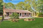 Must See! Private, Large, 2 bedroom, 2 Full Bath Westhampton Cottage Set on Shy 1/2 Acre Adjacent to 17 Acres of Open Space W/Beautiful Meadow Views. This Private Hamptons Home On A Cul De Sac, Boasts Large Windows That Bathe The Cottage in Beautiful Light. Wide Plank Vinyl Floors Throughout. Primary Bedroom w/Own Full Bath. Living Room w/Wood Burning Fireplace. Great Kitchen w/Large Island, Storage as well as rolling Butcher Bloch Island. Dining Room w/Sliders to Yard. Plenty of Storage as there are Extra Closets in Every Room As Well As Attic Storage. Laundry Room w/Washer and Dryer and Door to Yard. Enjoy the Front Deck, The Rear Deck and the Spacious, Private Yard with Outdoor Shower and Detached Garage. Make This Your Next Hamptons Home! Pet Considered. Close to Town and Beaches. Cottage will be Unfurnished for rental. Lease Terms: 12 Months, 24 Months, Off Season.