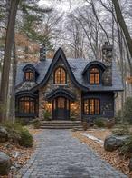 Whimsical Storybook Home on 10 Private AcresStep into a real-life fairytale with this stunning 3-bedroom storybook stone home, nestled on 10 peaceful, wooded acres. Designed with both charm and functionality in mind, this residence features soaring cathedral ceilings in the great room, an open-concept layout ideal for entertaining, and a warm, inviting flow from room to room. Enjoy seamless connection between the custom kitchen, elegant dining area, and expansive great roomâ€”all overlooking the scenic backyard porch. The main-level primary suite is a true retreat with double walk-in closets and a luxurious en-suite bath with soaking tub and separate shower. Additional highlights include a dedicated home office, utility room, multiple covered porches, and thoughtful craftsmanship throughout. Whether youâ€™re seeking a weekend escape or a magical forever home, this one-of-a-kind property captures the essence of rustic elegance and timeless design.