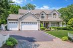 Welcome to this stunning custom built spacious colonial home offering the perfect combination of luxury, functionality, and privacy. This meticulously maintained 4-bedroom, 2.5-bath custom-designed home, built in 2000, stands out in this cul de sac with unique features and thoughtful upgrades throughout. Spanning approximately 3, 300 square feet of living space, this home offers a spacious and comfortable layout for entertaining guests or everyday enjoyment with your loved ones. The first floor boasts 9-foot ceilings and an oversized kitchen which flows into a bright and airy sunroom â€“ a standout feature unique to this home in the neighborhood. With a formal living room, dining room and a family room, you have multiple spaces to entertain. Some beautiful features on the second floor are the cathedral ceilings, generously sized bedrooms with oversized closets. The 3-car garage includes dedicated storage space above the third bay and the finished basement adds approximately 840 square feet of living space, with 8-foot ceilings, a built-in bar, refrigerator, wet sink, and ample storage areas. Constructed with high-quality materials, the home features 2x6 exterior walls for superior insulation and strength, engineered wood I-beams for enhanced floor support, and plywood subflooring that is glued, screwed, and nailed for lasting durability. Outside, mature landscaping frames a spacious yard where paver walkways lead to a covered patio with ceiling fans and room for plenty of seatingâ€”an ideal spot to relax or entertain before heading to the enclosed in-ground pool. This home offers exceptional space, craftsmanship, and character, a true must see!
