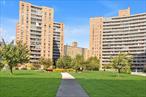 Park City Estates is a luxury gated doorman coop complex - a green oasis with park-like setting in the center of bustling Rego Park, with world class shopping and restaurants just around the corner. Pet friendly! 2 blocks to subway and Rego Center Mall. This modern renovated apartment with open kitchen and dining area is located on a high floor and bathed in beautiful light throughout the day. The entrance and kitchen area are tiled with marble custom flooring, and the windowed kitchen has been equipped with cherrywood colored cabinetry and stainless steel appliances. The bathroom has also been redesigned with beautiful tile work and a vessel sink. The large balcony encompasses the whole width of the apartment and has impressive neighborhood and city views. Parking is available w/waitlist ($ 170/month). Maintenance $ 727 + assessment $ 107 until June 2026 + Security Services fee $ 90/month. Total $ 924. Subletting allowed after 2 years.