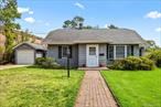 Charming Ranch with Endless Potential... situated close to Sunrise Highway! This home boasts wood floors, A breezeway, Kitchen, Formal Dining Area, Living Room (2) Bedrooms, and a Full Bathroom. Full Basement is Accessible by Floorboard and/or rear entrance door. Laundry on the main level.
