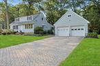 Excellent location with Pearl River Schools Refreshed and well-maintained cape cod home with 4 bedrooms and 2 full baths on half an acre + level lot. Enjoy the three-season room adjacent to the kitchen where you can entertain have family dinners with windows overlooking the .57acre private yard which has room for a pool or potential for expansion First level has open Livingroom, two bedrooms and full bath and sunroom; second level has two-bedroom hall bathroom and office area. Work area and additional loft storage space in oversized 2 car garage with custom paver driveway. Hardwood floors on the first floor with tiled kitchen. Central central air, compressor replaced 2018, garage doors 2015 and paver driveway 2011.The partially finished basement is an idea family room with additional storage and laundry room. You can exit the basement thru door to the outside. Excellent award-winning Pearl River Schools. Just 20 miles to NYC via the Palisades Parkway.Cummuter trains and buses close by. Enjoy the many restaurants and shops in downtown Pearl River. Oversized 2 car garage offers many options for home office and expansion