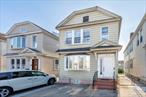 -Detached two family home located in prime location of College Point featuring 5 bedrooms 3 full baths, private driveway, new roof, leased solar panel, hardwood floor. Close to transportation, shops, restaurants and others. ( The photos are virtually staged.)