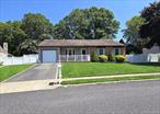 Beautiful ranch style home located in the heart of the much desired New England Village section of Holbrook. Home offers 3 bedrooms, 2 full baths, inground sprinklers, formal dining and full basement.