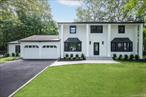 Welcome to this beautiful, totally renovated 4 Bedroom 3/12 bath colonial home with a spacious open floor plan in the heart of Kings Park. It is located in the highly sought-after Smithtown school district, with all new beautiful hardwood floors, a stone Fireplace in the Family room with an outside entrance to the yard, and an all-new EIK with stainless-steel appliances and quartz countertops. Spacious sunroom with outside entrance to gunite pool and yard. Updated Primary suite has a large walk-in closet and bathroom; 1 bedroom has a lovely walk-out deck, and all additional bedrooms enjoy sunlight and views of the beautiful property. All new central air, windows, and doors, 200 amp upgraded panel, all interior finishes have been completely updated, recessed lighting throughout, and freshly painted.