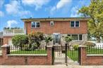 Beautiful, elegant colonial-style home in the heart of Fresh Meadows. 5, 106 sq ft lot, first floor features a spacious living room, formal dining room, and a bright eat-in kitchen with granite countertops, along with a convenient half bath. Upstairs, you will find three well-proportioned bedrooms and a full bathroom, all finished with mahogany hardwood floors. The fully finished stone basement offers additional living space with a luxurious spa bathroom complete with a Jacuzzi tub and steam room ideal for relaxation. The exterior boasts solid brick and stone construction with an attached garage and driveway. The fully fenced yard provides privacy and security. Close to schools, Bus Q17, Q88, with easy access to LIE 495, move-in ready and truly one of a kind.
