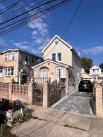 Welcome to this beautiful one-family home on a 30X100 lot located in the heart of South Park. This house boasts an elegant vinyl finish with 4 bedrooms, 2 full bathrooms, 1 half bathroom, a spacious driveway, one-car garage, lovely private patio, open-concept on the first floor with eat-in kitchen. Finished basement with an outside entrance.  This home offers easy access to shopping, dining, schools, parks and public transportation. miss out on this great opportunity in South Ozone Park.