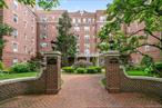 Beautiful Junior 4/1 bedroom corner apartment on the top floor of Forest Hills South. Bright, spacious unit with an oversized spacious sunken living room. Dining area and large primary bedroom with 2 closets. 9 foot ceilings throughout. Southern exposure provides natural light and gorgeous garden views from all windows. Great location. Half a block to E & F Express trains, Buses and major highways. Minutes to Austin Street shops, fine restaurants, movie theatres, LIRR, Forest Hills Stadium, the West Side Tennis Club and Trader Joeâ€™s.
