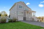 Enjoy beautiful bay views from this recently constructed home close to the Village of Westhampton Beach, Dune Road beaches, and marina. The well appointed and immaculate home includes a large open floor plan, four en-suite bedrooms, one half-bath, and a spacious second floor den. Relax and entertain on decks off the first and second floors and on the three-season porch with fireplace, all with southwest bay views and sunsets. The private yard features a heated pool, spa, and lounging area. ***NOTE AVAILABLE: $6000/month for October 5, 2025 - April 30, 2026; MAY 2026: available May 1-15 for $6000; JUNE 2026: available US Golf Open Week: June 15-22 for $15, 000