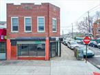 This mixed-use brick corner property in Gerritsen Beach offers an excellent opportunity for both residential and commercial use. The two-story building features a ground-floor retail space, currently vacant, ideal for retail, restaurant, office, or other business ventures. The commercial space includes a half bathroom for convenience. The second floor consists of a spacious two-bedroom apartment with one bathroom, a living room, kitchen, and dining area, making it a comfortable living space. The property will be delivered vacant, allowing flexibility for owner-occupants or investors. Situated on a 22x52 lot with a building size of 22x47, this property is located in a vibrant neighborhood with easy access to public transportation, including the B31 and BM4 bus lines. Don&rsquo;t miss this great investment opportunity in a prime location!