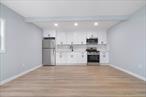 Be the first to enjoy this beautifully renovated 1-bedroom, 1-bathroom detached unit with all utilities included, offering modern updates and a fresh, contemporary design. Every inch of this home has been thoughtfully upgraded, featuring a stylish eat-in kitchen with brand-new stainless steel appliances, sleek cabinetry, and quartz countertops. The open living space is filled with natural light, complemented by new flooring, recessed lighting, and updated fixtures. The spacious bedrooms offer generous closet space, and the pristine bathroom boasts modern tile work and high-end finishes. Conveniently located near shops, dining, and public transportation, this move-in-ready home is a must-see!