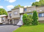 Completely renovated contemporary townhouse located on a quiet cul-de-sac in the sought after Round Hill community in the Town of Fishkill. This fabulous home offers an open-concept floor plan with a spacious sun-filled living room with vaulted ceiling and skylight, a formal dining room with interior balcony overlooking the living room, and a stylish kitchen with breakfast nook, new cabinetry, quartz countertops, and stainless steel appliances. The sliding glass door leads to a deck with views of the tree-lined backyard. There are three bedrooms, including a primary suite with a walk-in closet, a separate laundry room, and an unfinished basement with under-slab plumbing for a future bathroom. Both bathrooms have been completely updated and there is brand new luxury vinyl plank flooring, elegant light fixtures, door hardware, and freshly painted rooms throughout. The home also offers a one car garage, ample parking in the newly paved driveway, municipal water and sewer, and natural gas heating and cooking. The community amenities include a pool, park, and playgrounds. Convenient southern Dutchess location, close to Main Street in Fishkill, shopping, restaurants, schools, I84, and only 6 miles to the Metro North Train Station.