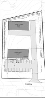 Two acres wide open canvas for Neighborhood Commercial Zone. Site plans in pics shows 1 possible layout. Great for retail mall or flex type spaces. Sewer, water, gas all available. All plans to require town approvals.