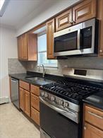 A newly renovated one bedroom apartment is now available in Nanuet, NY, at the St Moritz Complex. This light filled unit has hardwood floors throughout, recessed lighting and stainless steel appliances. In the kitchen you&rsquo;ll find beautiful wood cabinets and granite countertops. The nice size bedroom has a large window for additional light and a generous closet. You can enjoy the private balcony that is right off the living room accessible through brand new sliding glass doors. There is ample parking for 2 cars, a large storage unit and shared laundry in basement common area. The St. Moritz is perfectly situated with easy access to major county highways, shopping, dining and entertainment. This beautiful turn key apartment is available to well qualified applicants with strong credit and income verification. Landlord pays heat and hot water, tenant pays electric. Cats are welcome. Sorry no dogs. No smoking. 12 month lease.