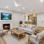 Welcome to the Landmark at Clinton, a brand new luxury rental building in the Heart of Dobbs Ferry. This new construction rental building (still under construction) features 11 individual apartments with unique layouts, charming architectural details combined with all the modern amenities of today. All apartments feature LED recessed lighting, multi zone high efficiency Mitsubishi HVAC systems, Samsung stainless steel appliances including True European Convection Double Oven Range with Induction Burners, microwave, wine/beverage cooler and in-unit washer/dryers. Every unit has a dedicated parking space within the garage and EV charging stations on site. Video security and door entry assessable via phone. Unit 9 is located on the top floor and features unique architectural details & angles, a fireplace, spacious separate kitchen,  a primary bedroom with en-suite bath, 2nd bedroom, hall bathroom and laundry in unit. Located in the heart of Dobbs Ferry across from the Masters School, near shopping, great restaurants and just .5 miles from the Train Station. There is a field and running track right across the street which is accessible to the public.